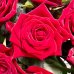 35 красных роз в корзине