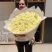 Букет 51 белых роз Россия - (50 см)